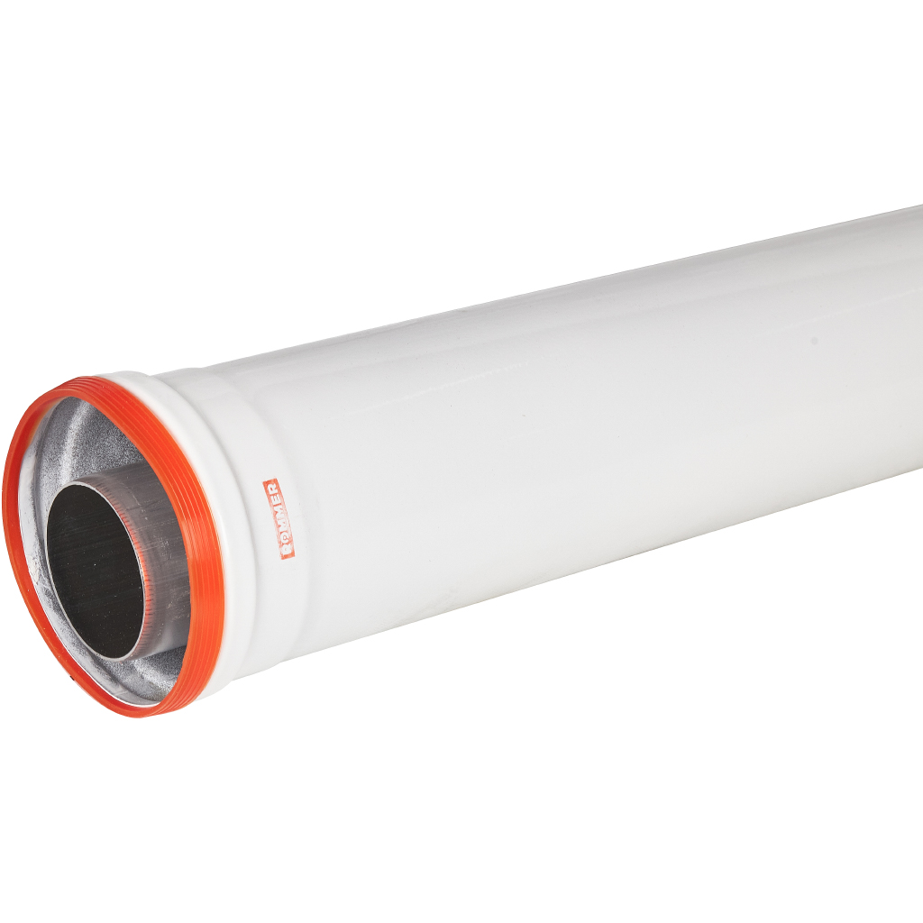 Удлинитель дымохода традиционный коаксиальный ROMMER D60(п-м)/100(м-п), L1000