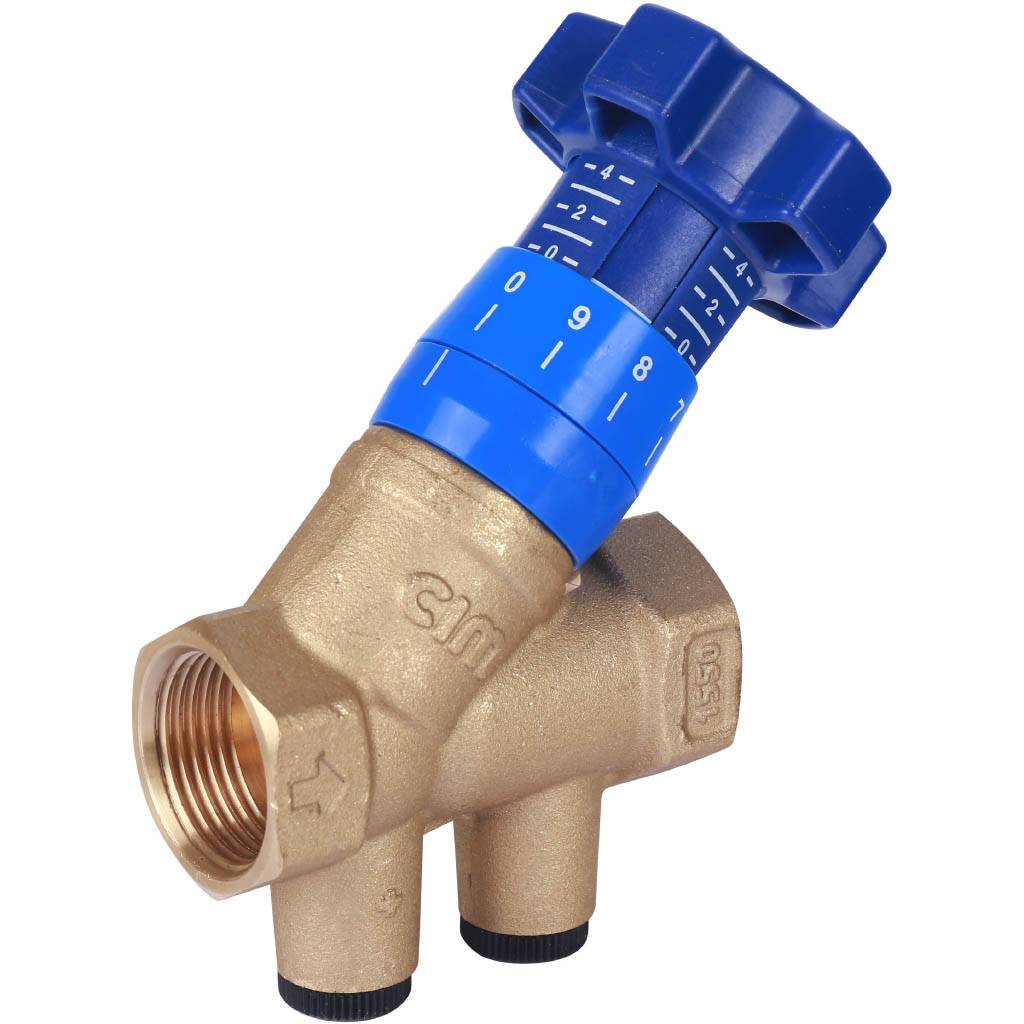 Клапан балансировочный ручной Cimberio CIM 3/4  обычн. латунь Kvs=5,33 PN25 BB без изм. Ниппелей, CIM 787OT/2R 34