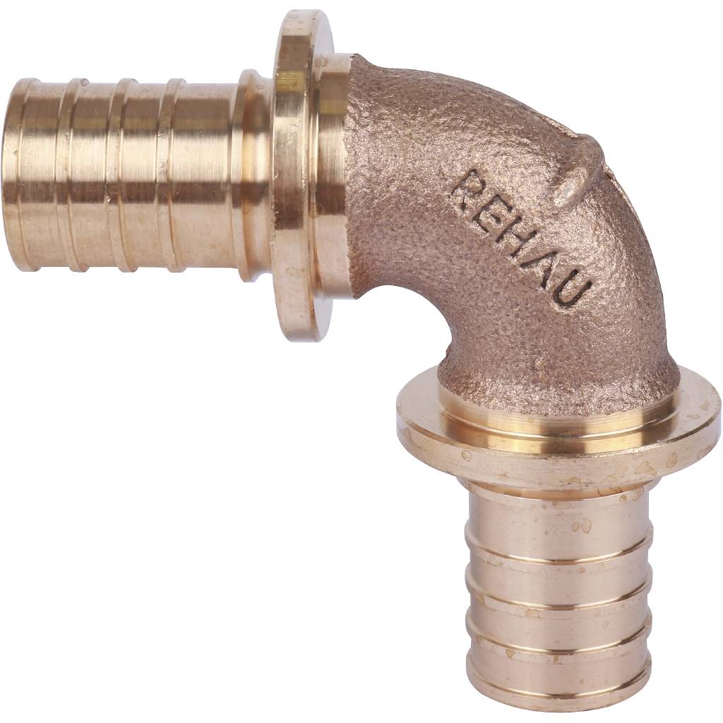 Угольник РЕХАУ RAUTITAN PLATINUM 90° 25 RX для труб из сшитого полиэтилена аксиальный, 13777031001