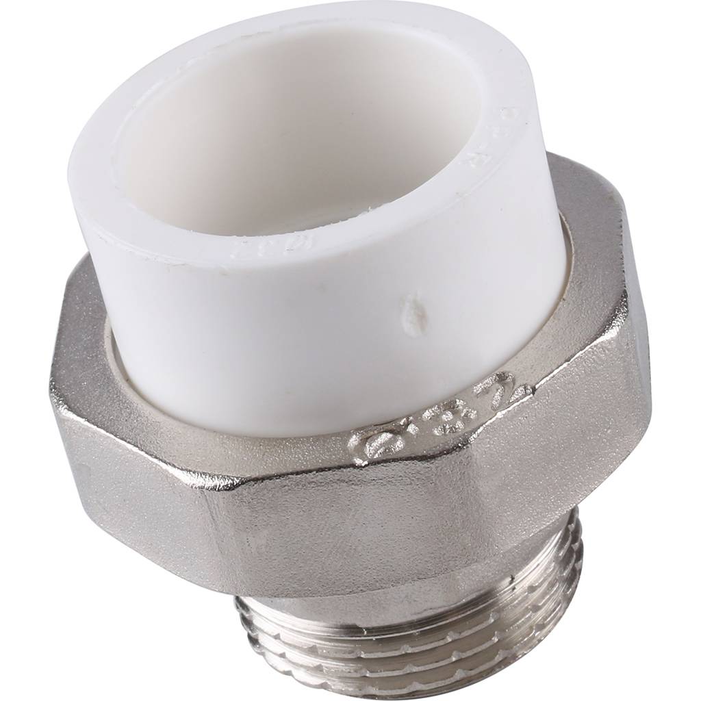 Муфта разъемная Kalde серии ЕСО для полипропиленовых труб (наруж. резьба, 32х1 ), 3272-tum-321000