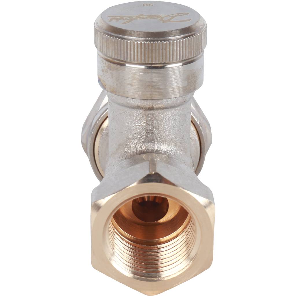 Клапан запорный Danfoss прямой никелированный RLV-15, 003L0144