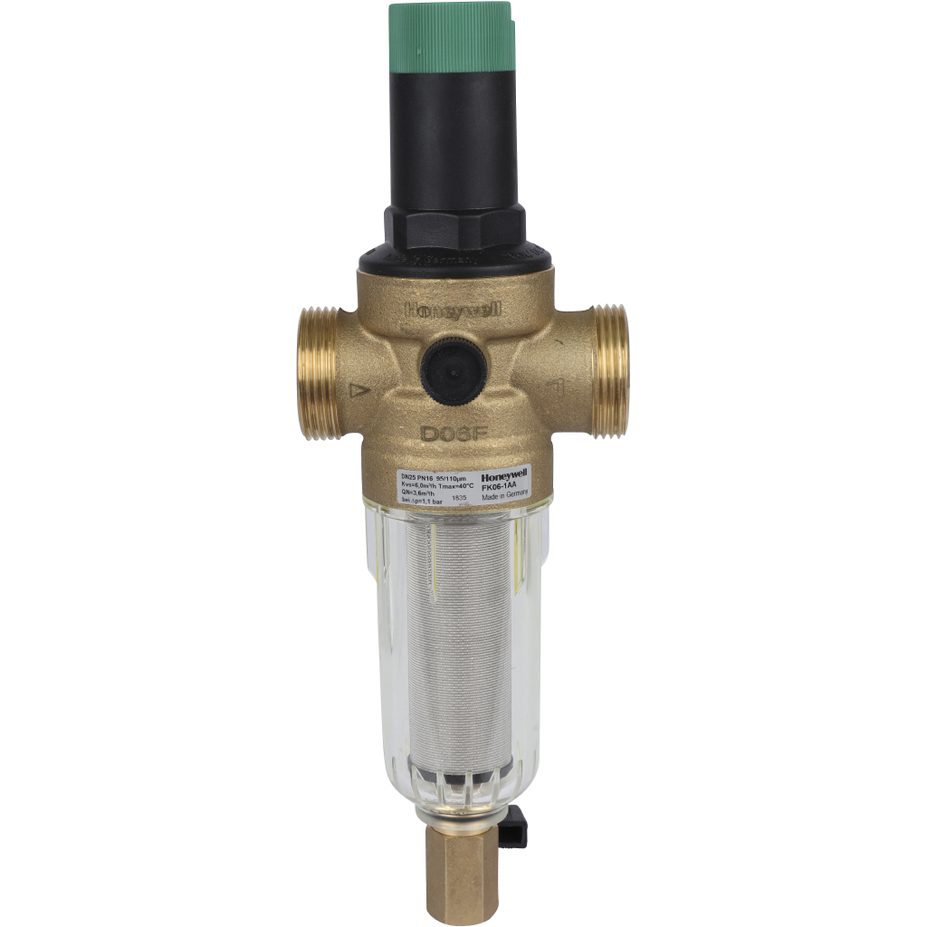 Honeywell (Resideo Braukmann) FK06-1 AAМ фильтр 100мк с редуктором давления, FK06-1AAM