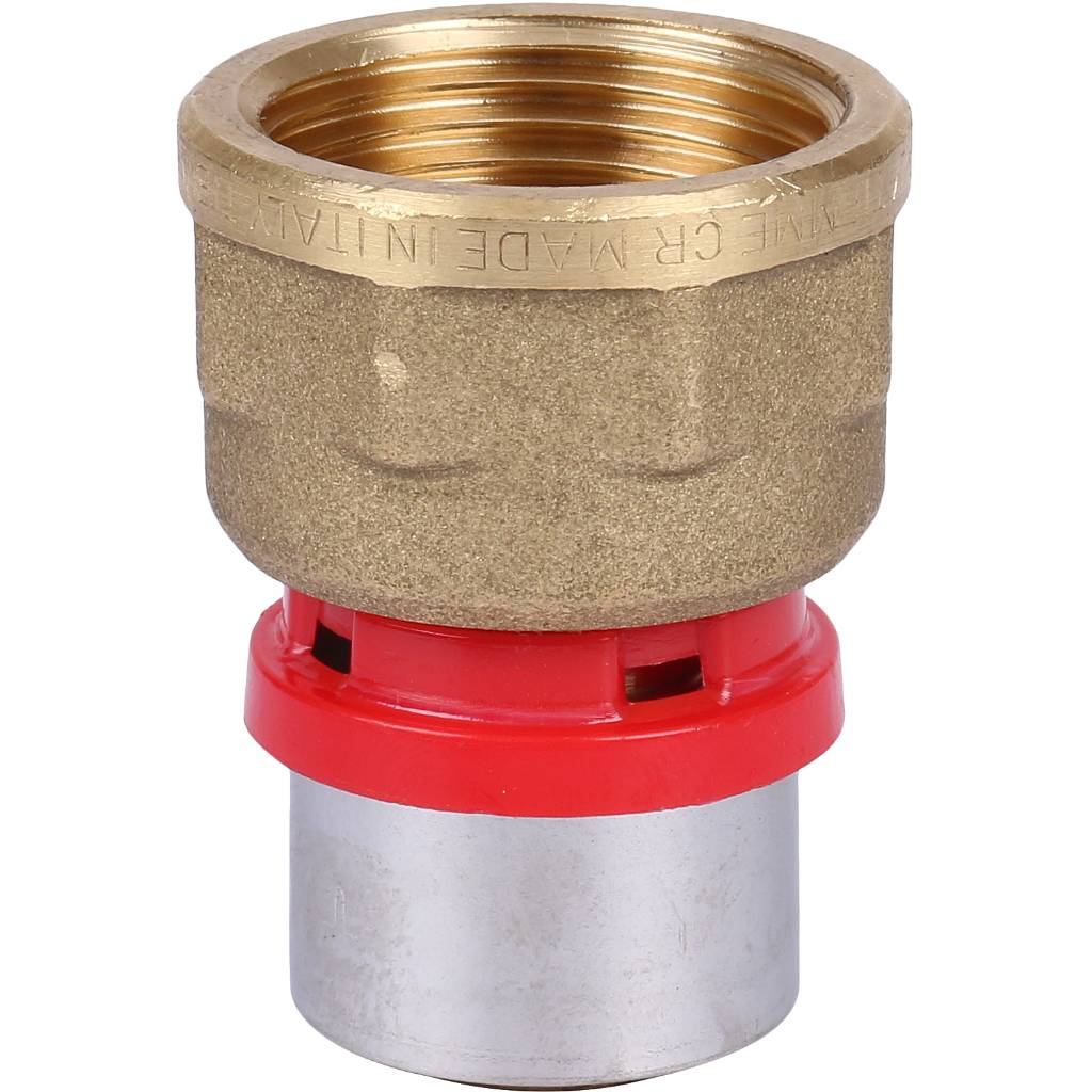 Муфта TIEMME с внутренней резьбой 26x1 для металлопластиковых труб прессовой, 1650053