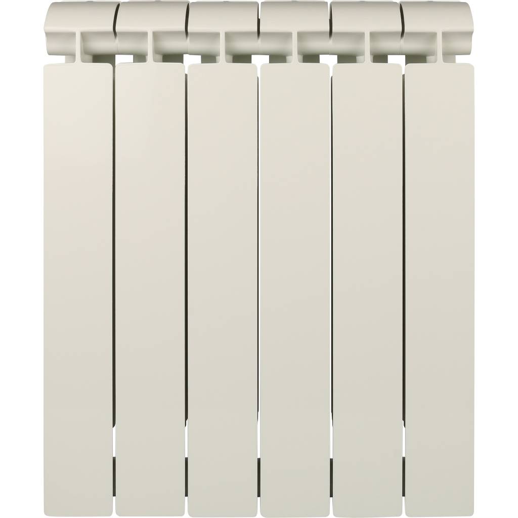 Радиатор биметаллический Global STYLE EXTRA 500 6 секций нижнее правое подключение (белый RAL 9010), STE05001006/DS