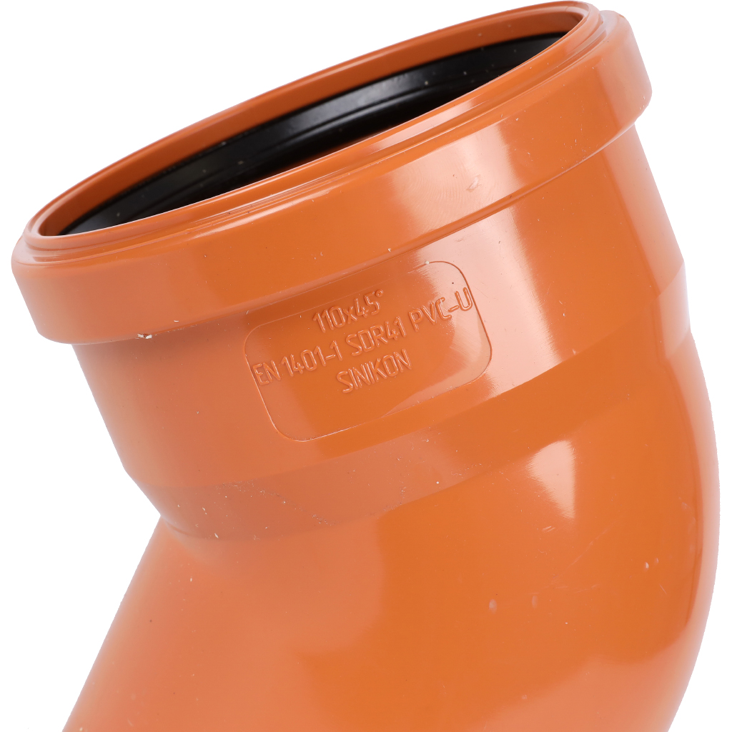 Отвод Sinikon D110x45° для нар. канализации, 20120.R.B