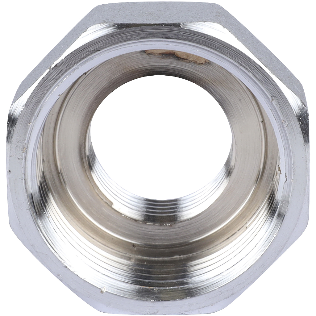 Хромированный концевой переходник для коллекторов FAR (ВР-ВР) 1 х 1/2, FK 4000 112