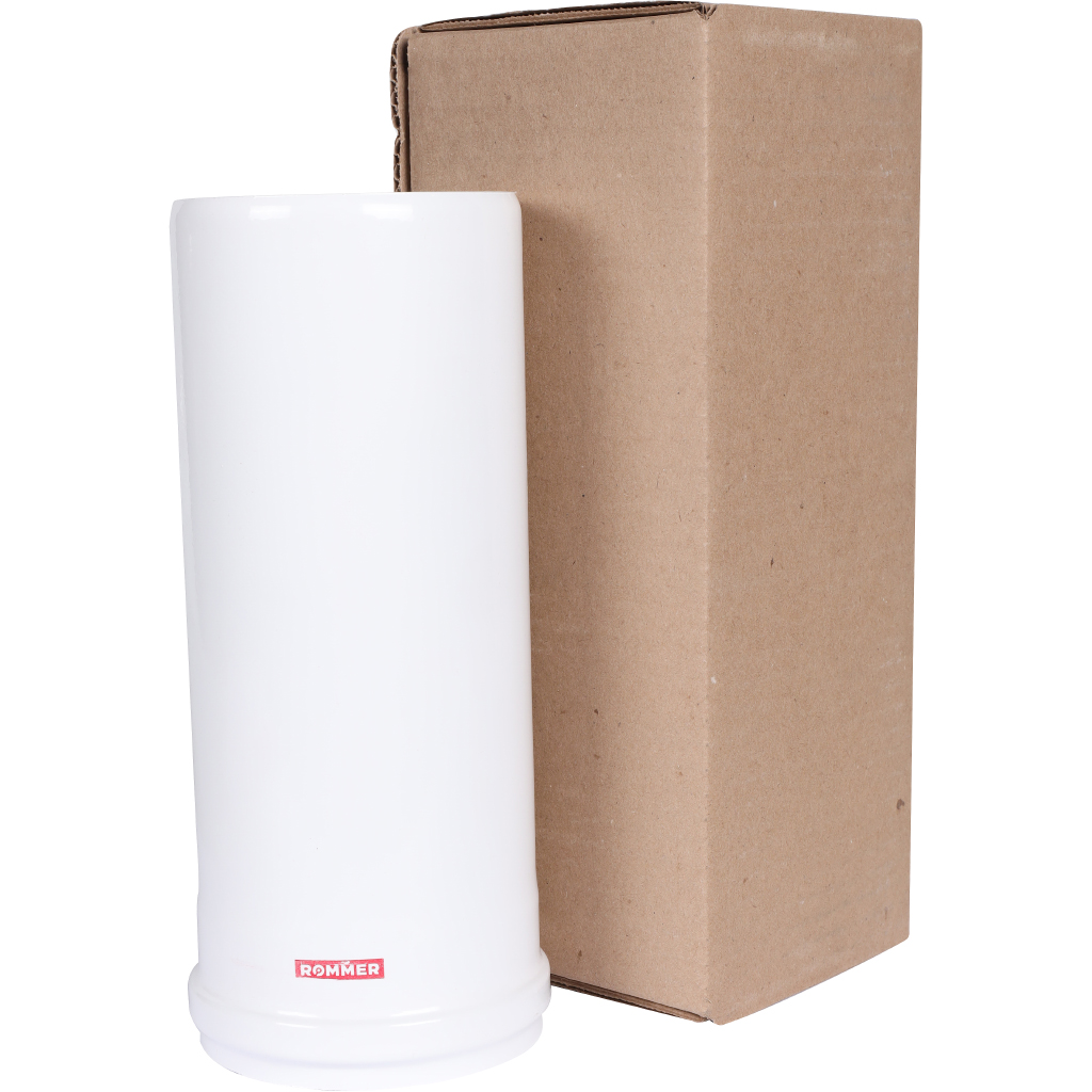 Удлинитель дымохода утепленный традиционный ROMMER D80(п-м), L250 (газоход до 185 градусов), RCA-0080-800250