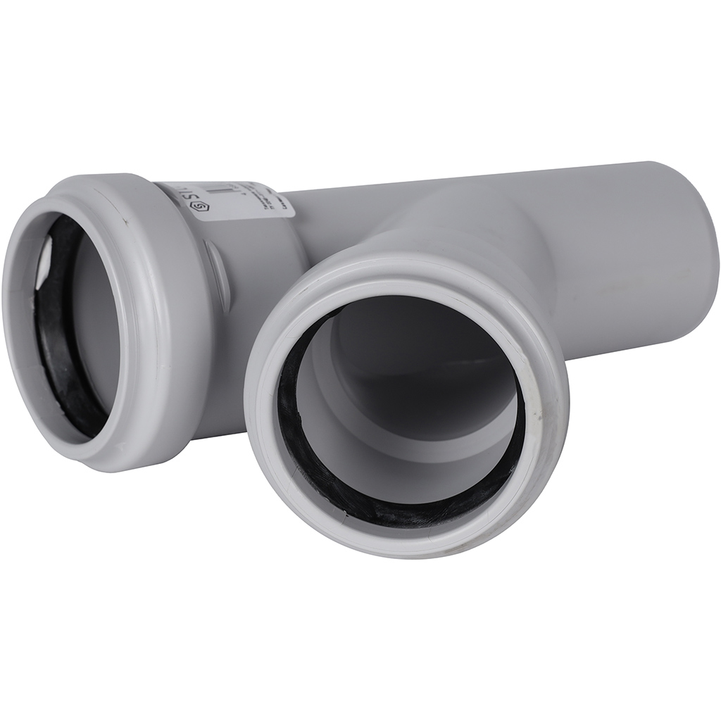 Тройник канализационный бесшумный STOUT D58x58/ 45°, SKB-0015-585845