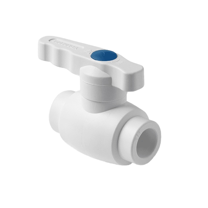 Шаровой кран Pro Aqua d= 63 PP-R полнопроходной Ultra Белый, PA40018