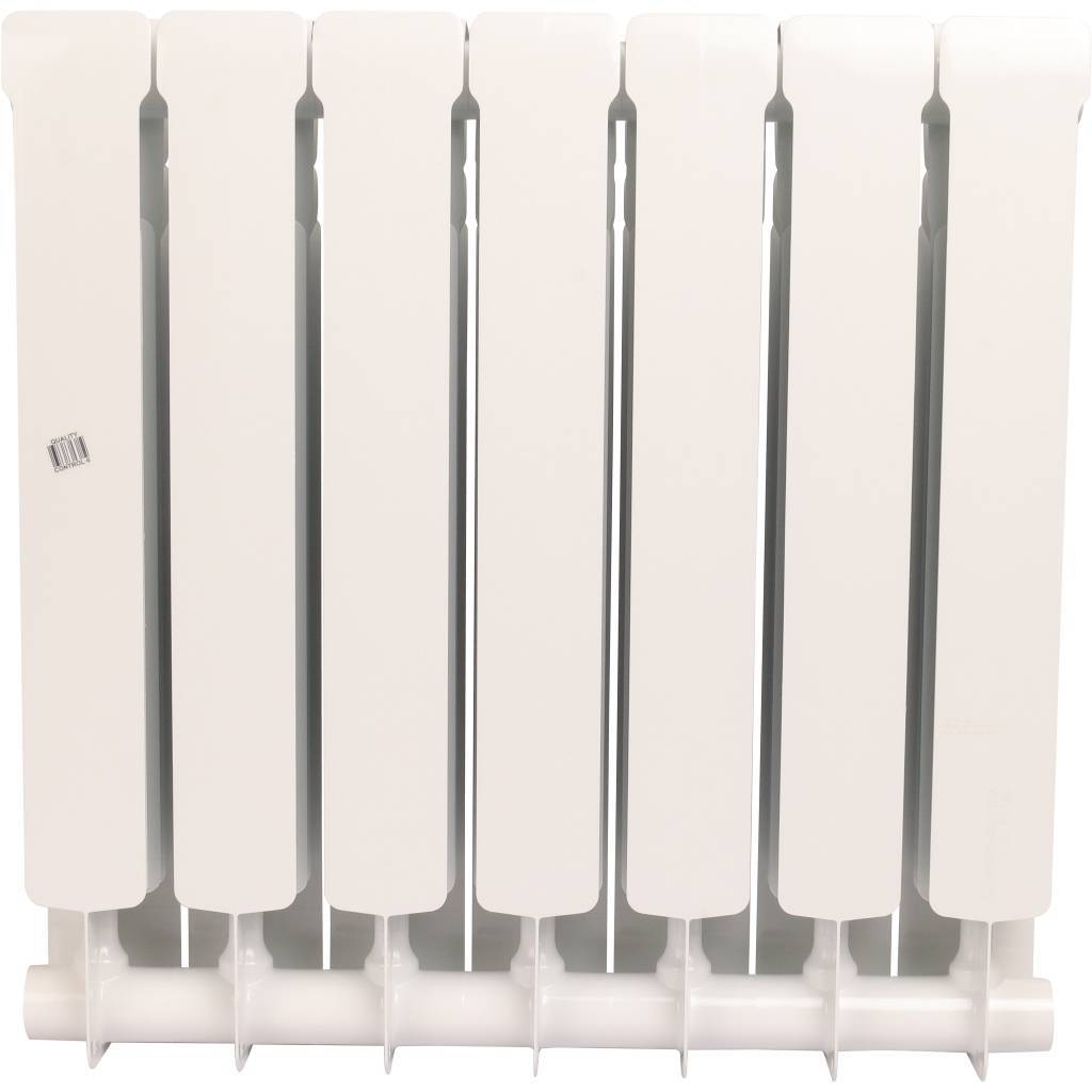 Радиатор биметаллический STOUT Space 500 7 секций боковое подключение RAL9016