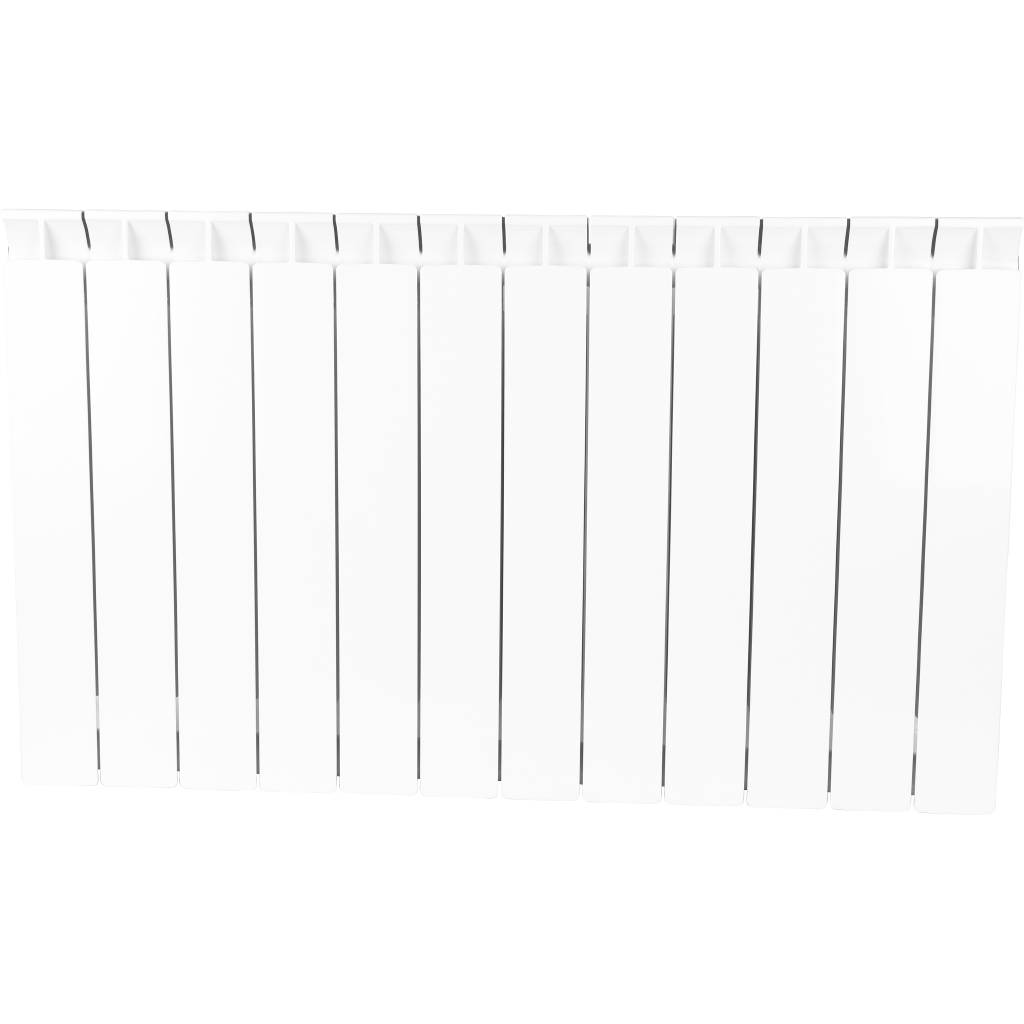 Радиатор биметаллический STOUT STYLE 500 12 секций боковое подключение (белый RAL 9010)