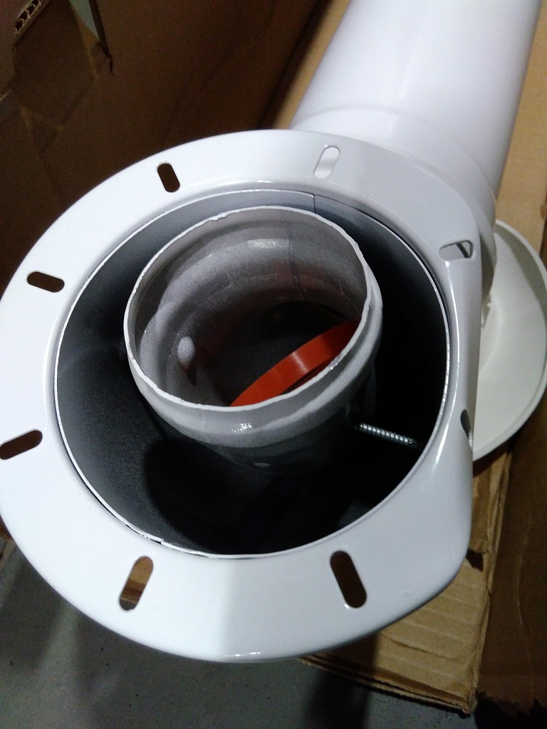 Уцененный товар (вмятины): Комплект традиционного дымохода ROMMER АНТИЛЕД D60/100, L1220 (IMMERGAS)