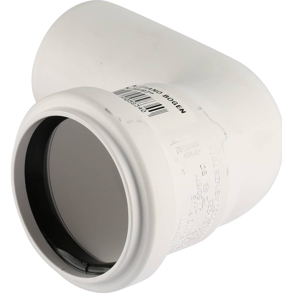 Отвод РЕХАУ RAUPIANO PLUS диам. 50 на 87°, 11211341003