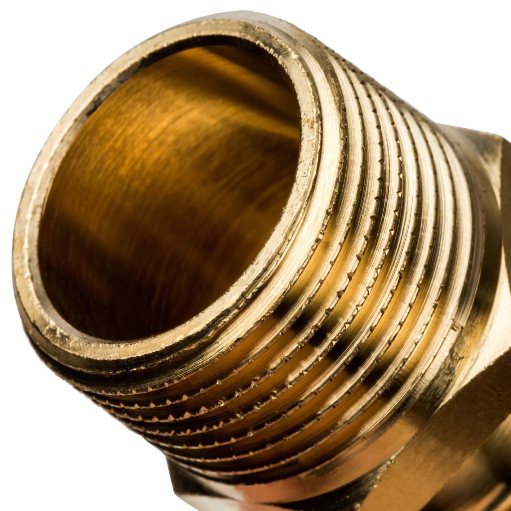 Переходник STOUT с наружной резьбой 25xR 3/4 для труб из сшитого полиэтилена аксиальный