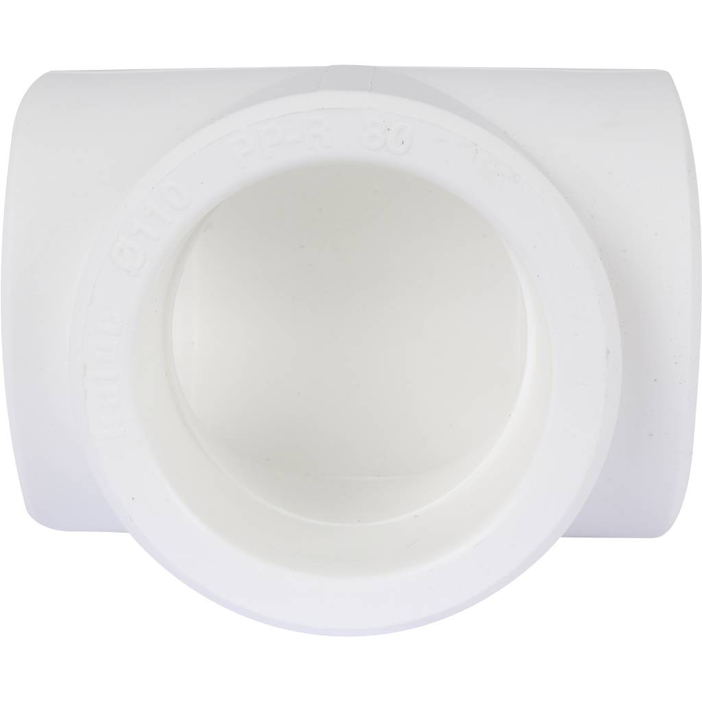 Тройник Kalde d=110 для полипропиленовых труб под сварку (цвет белый)