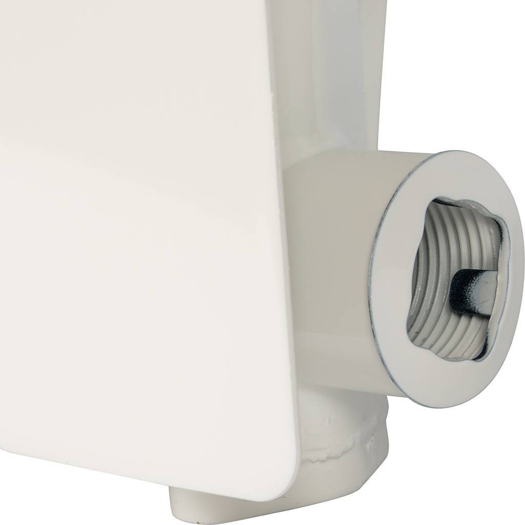 Радиатор алюминиевый Global ISEO 350 8 секций боковое подключение (белый RAL 9010), IS035008