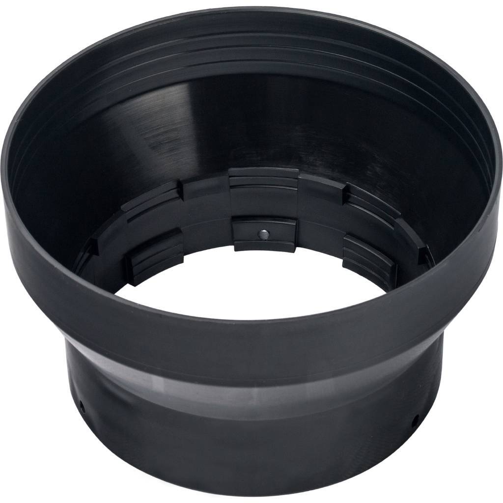 *SCA-6010-000110 STOUT Элемент дымохода адаптер пластиковый DN101/133, для гермитизации терминала при проходе через крышу