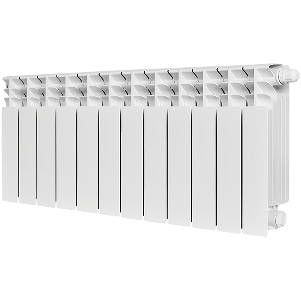 Радиатор биметаллический STOUT TITAN VENTIL 350 12 секций нижнее правое подключение