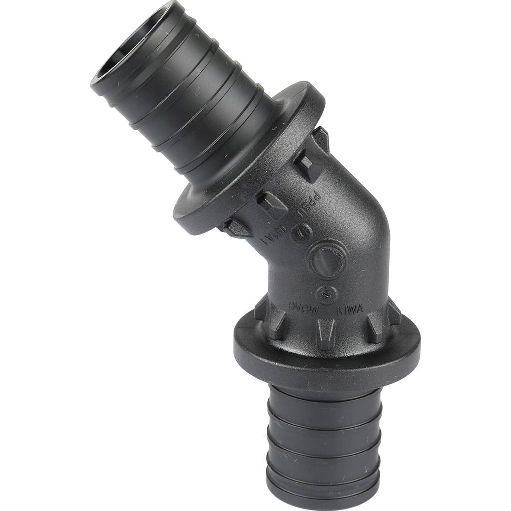 Угольник РЕХАУ RAUTITAN 45°, 32 PX для труб из сшитого полиэтилена аксиальный, 11600541001