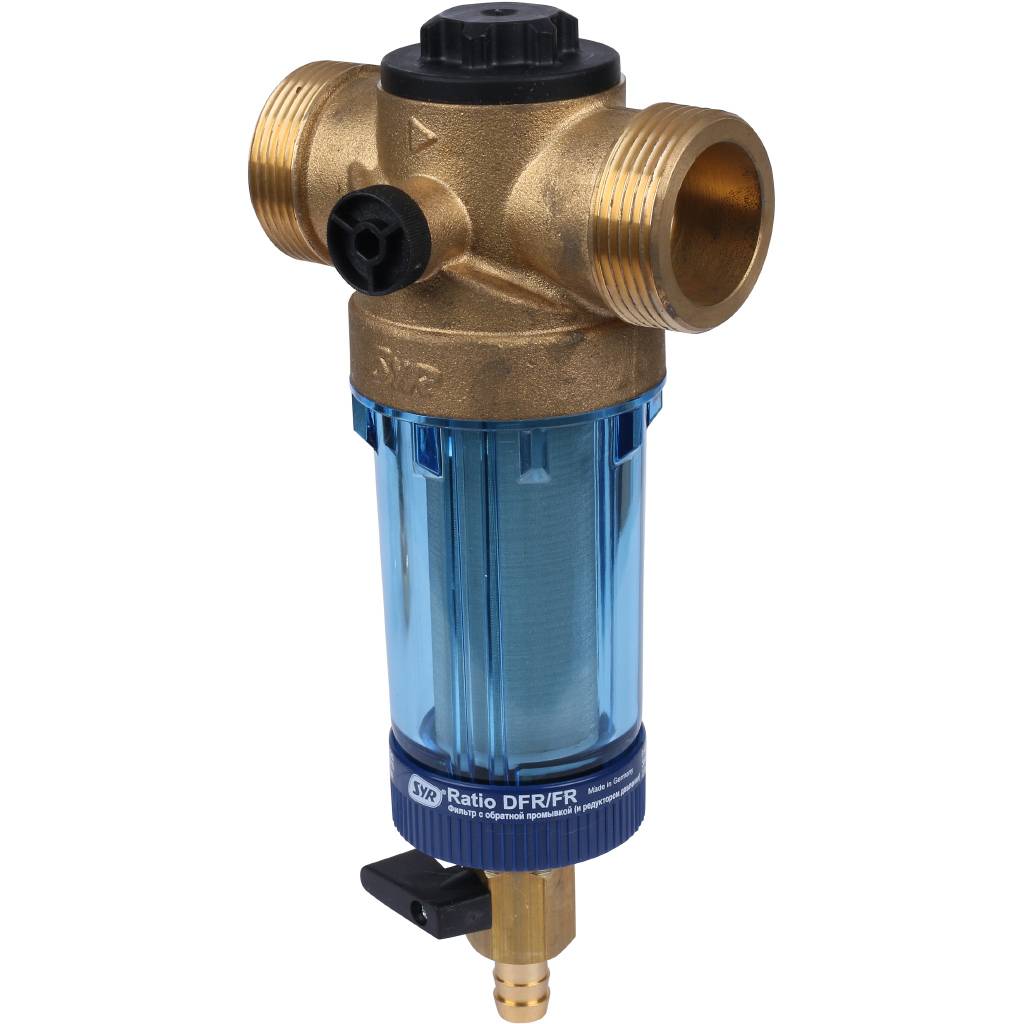 Фильтр с обратной промывкой SYR Ratio FR DN 25 для холодной воды, 5315.25.001