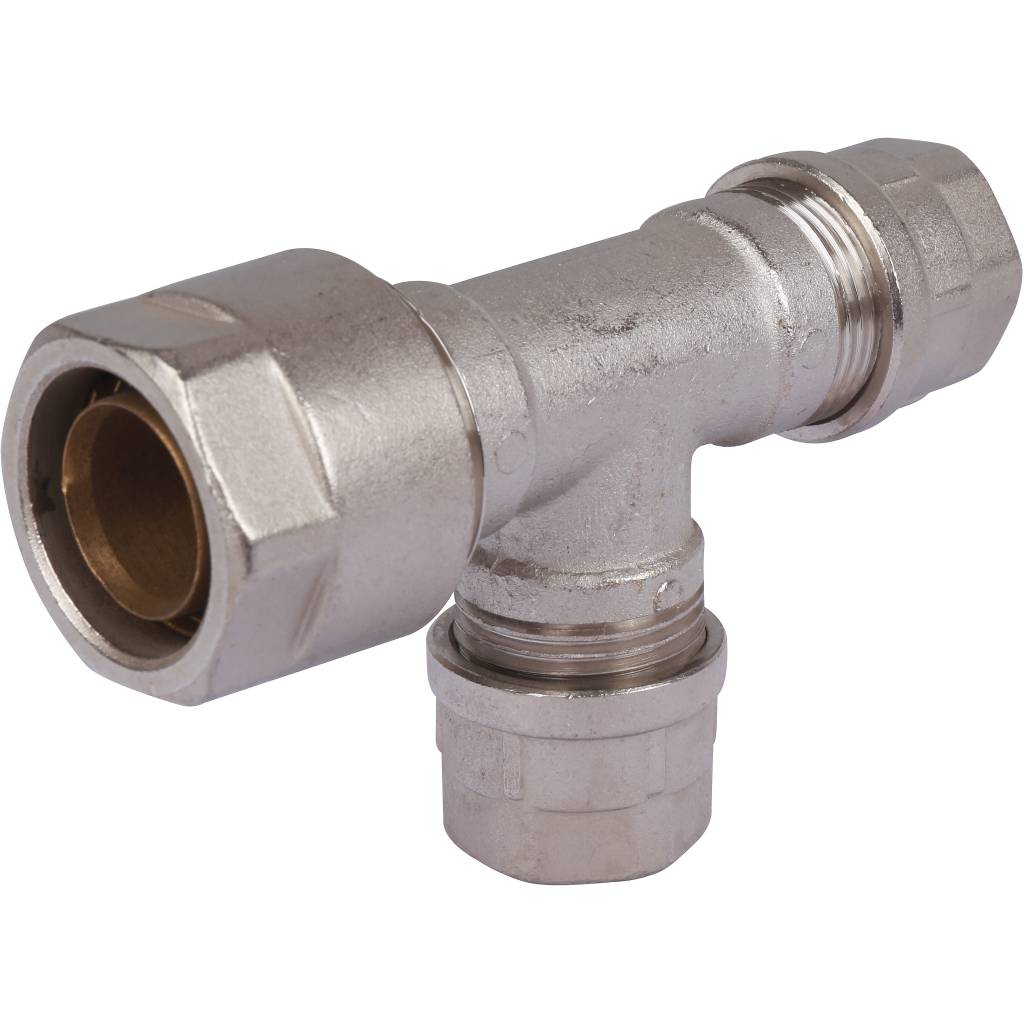 Тройник переходной Prandelli Multyrama (32.3х26.3х26.3) для металлопластиковых труб винтовой, 103.33.76.6