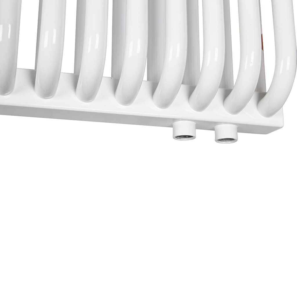 2-х трубчатый радиатор стальной ROMMER RST 2030/18 секций нижнее правое подключение RAL9016, RST-203018-020