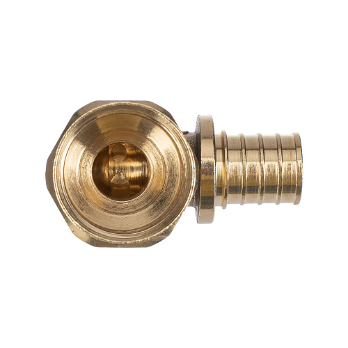 Угольник аксиальный, латунь, внутренняя резьба,20х3/4, желтый, RTP