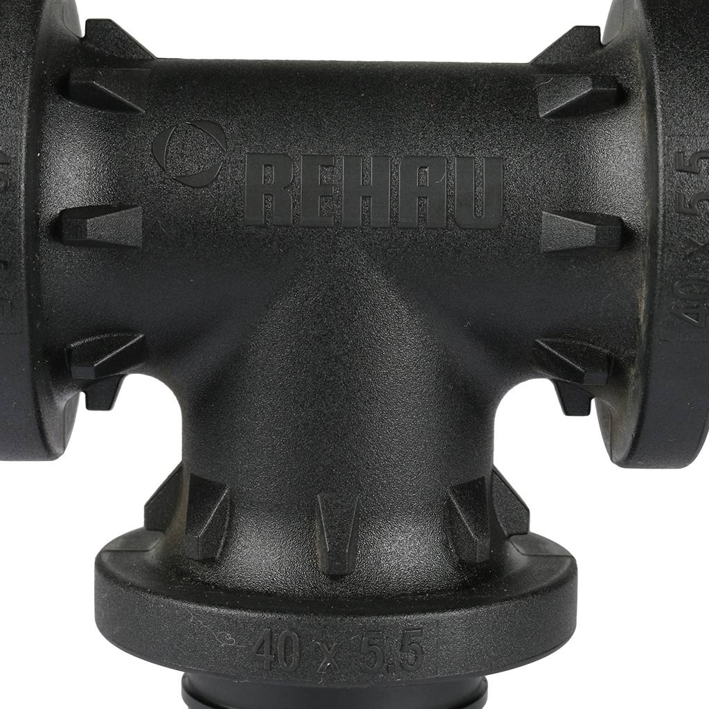 *Тройник равнопроходной РЕХАУ RAUTITAN 40-40-40 PX для труб из сшитого полиэтилена аксиальный, 11600351001