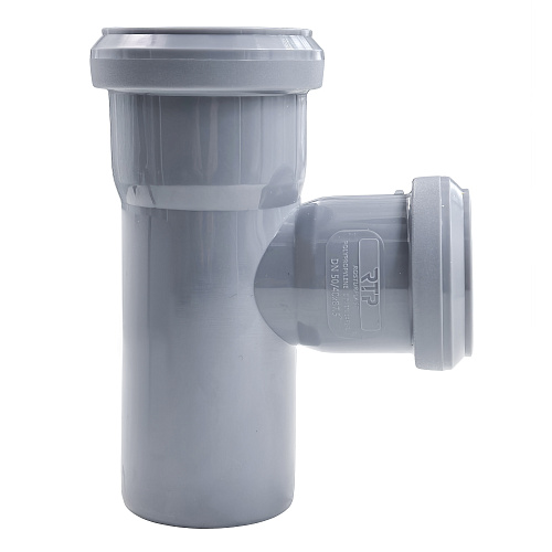 Тройник ВК ПП 50/40х87, серый,РТП