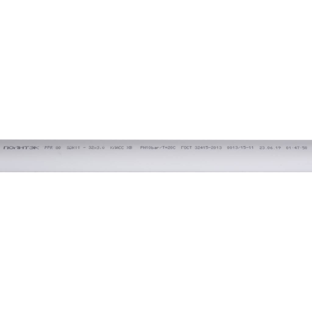 Труба полипропиленовая Политэк d=32x3,0 (PN 10) (Длина: 4 м), 90201032030