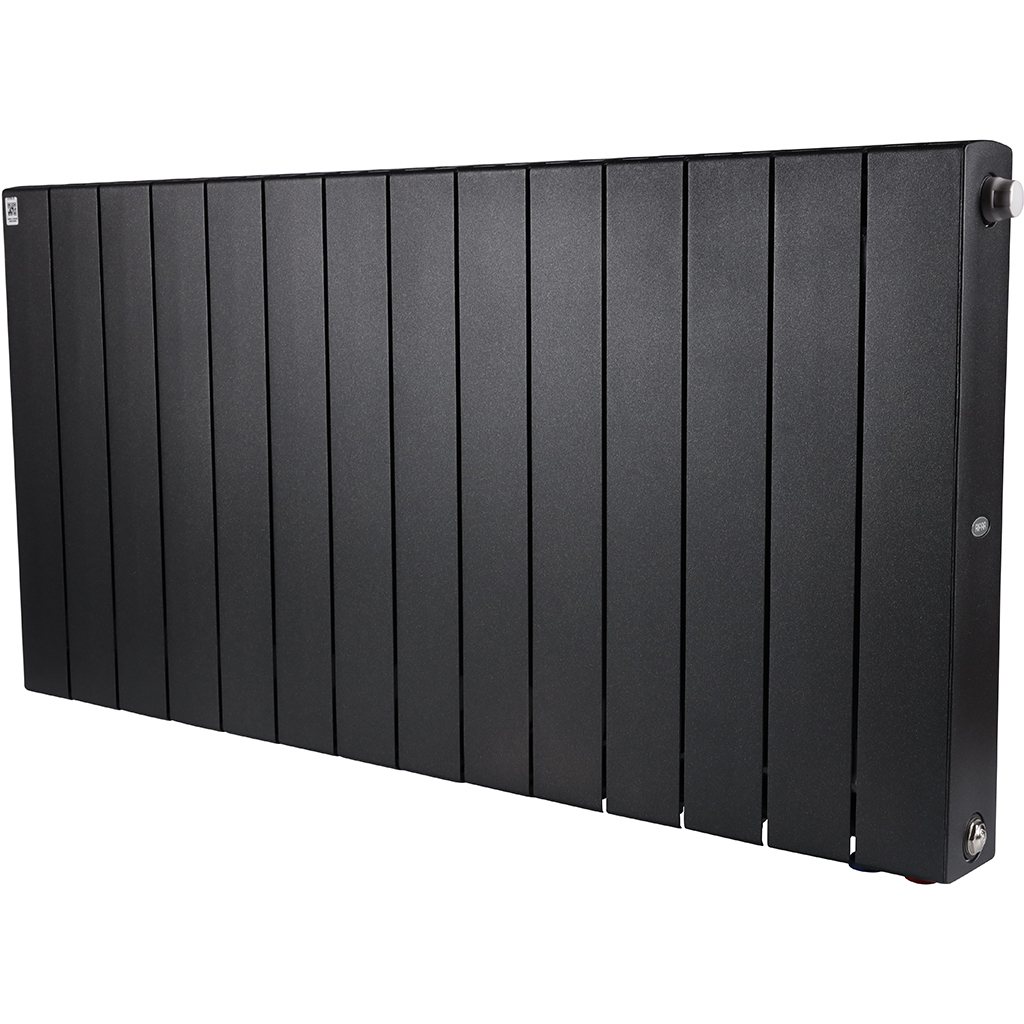 Радиатор биметаллический RIFAR SUPReMO VENTIL 500 SVR 14 секций нижнее правое подключение (Цвет АНТРАЦИТ), 4RS50.VR-14-AN