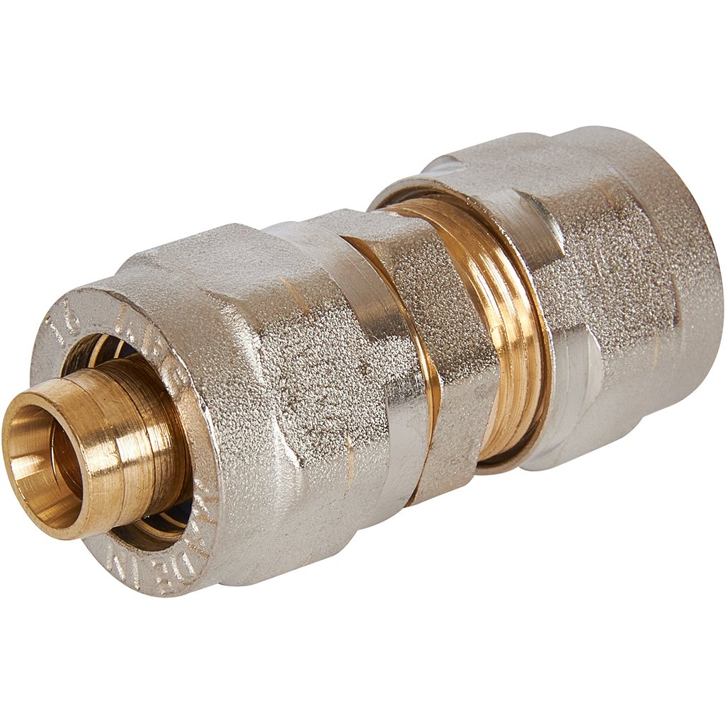 Муфта STOUT соединительная 16х16 для металлопластиковых труб винтовой, SFS-0005-000016