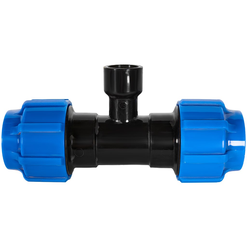 Тройник ПНД Политэк с внутренней резьбой 40х3/4х40 ТПК-АКВА, 52403440