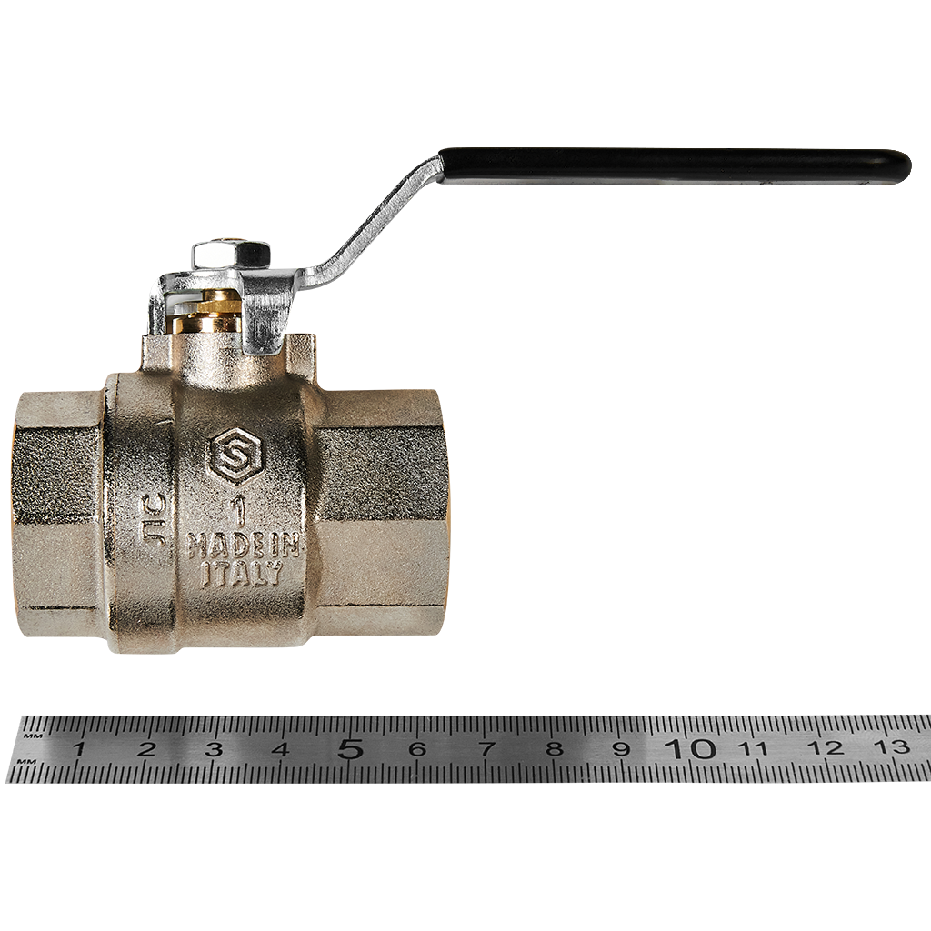 Кран шаровой полнопроходной STOUT ВР/ВР ручка рычаг 1