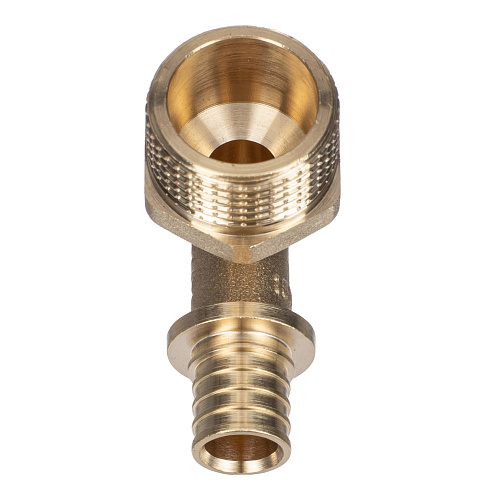 Угольник аксиальный, латунь, наружная резьба,16х3/4, желтый, RTP