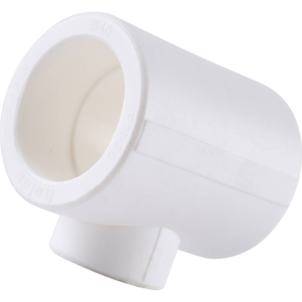 Тройник переходной Kalde 40х25х40 для полипропиленовых труб под сварку (цвет белый), 3212-tio-402540