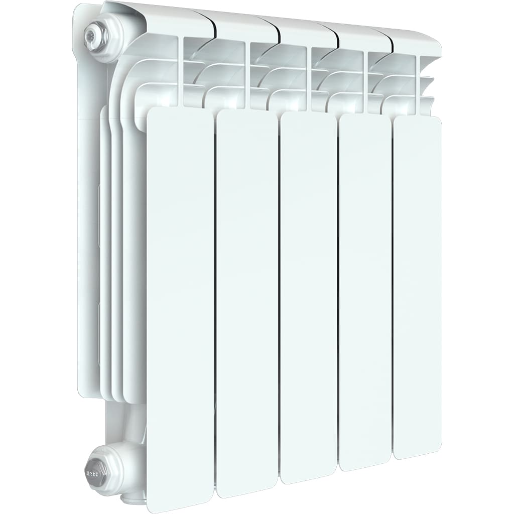 Радиатор алюминиевый RIFAR ALUM VENTIL 350 VR 5 секций нижнее правое подключение (белый RAL 9016), 2RАl35.VR-5