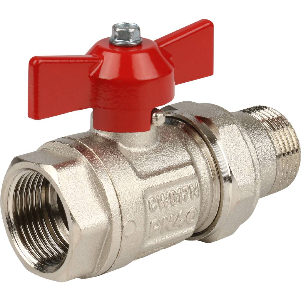 Кран шаровой полнопроходной Itap IDEAL 098 (бабочка, американка, 3/4 )