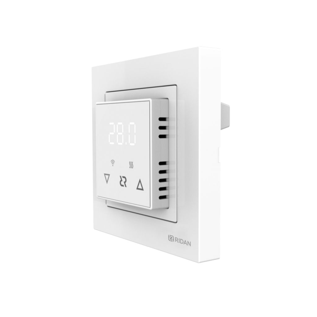 Терморегулятор с Wi-Fi Ридан Classy белый, 21RT0104R