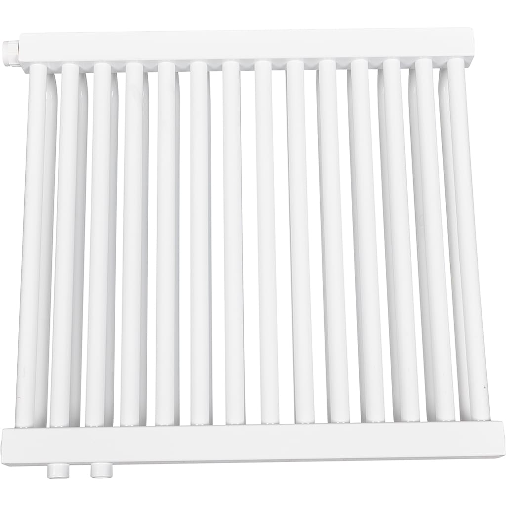 2-х трубчатый радиатор стальной ROMMER RST 2050/14 секций нижнее правое подключение RAL9016, RST-205014-020