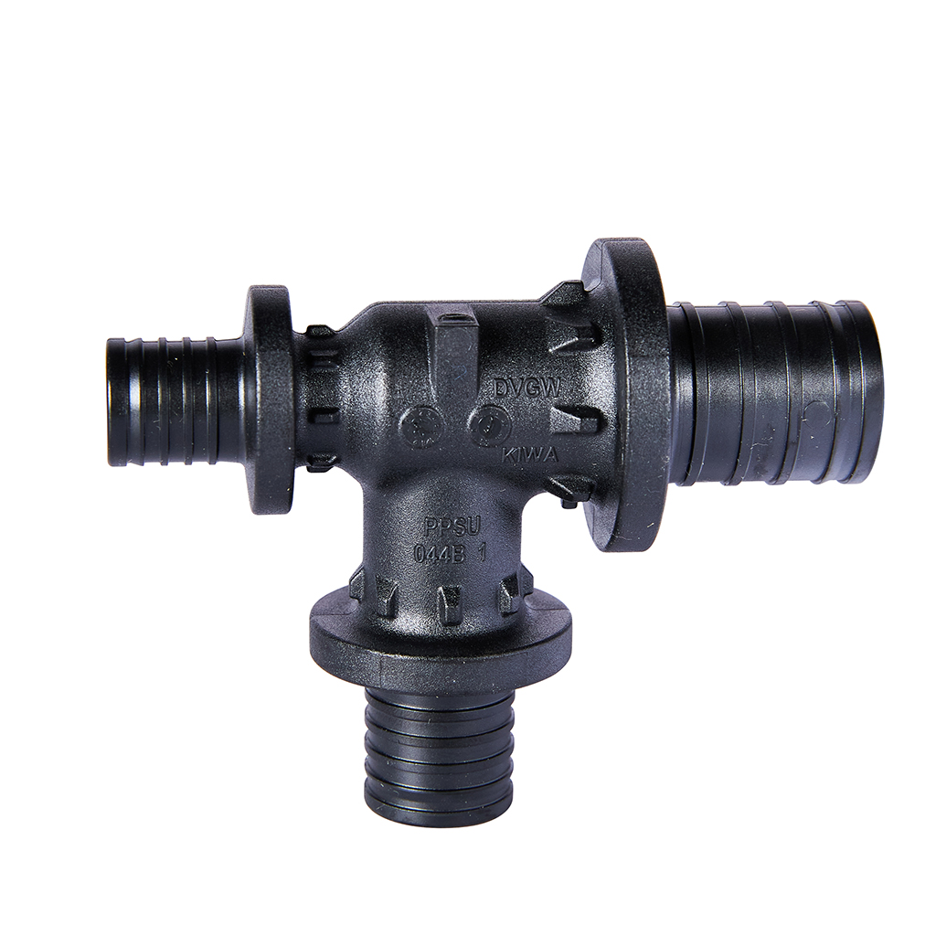 Тройник РЕХАУ RAUTITAN с уменьшенным боковым и торцевым проходом 25-20-16 PX, 11600841001