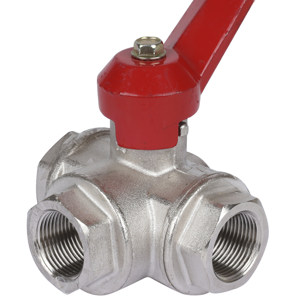 Кран шаровый Itap 128 3/4 трехходовой тип «Т» стандартный проход (рычаг), 26105