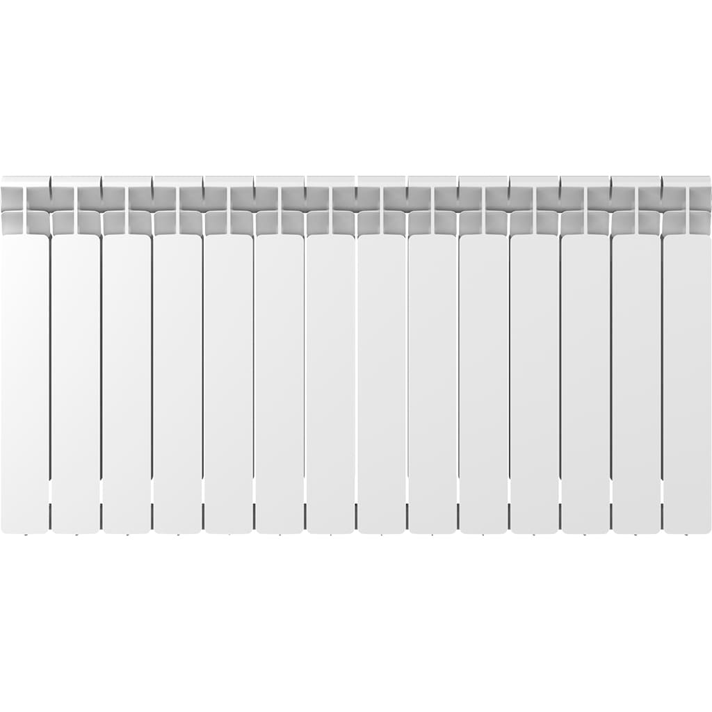 Радиатор биметаллический RIFAR BASE 500 14 секций боковое подключение (белый RAL 9016), 1RB50-14