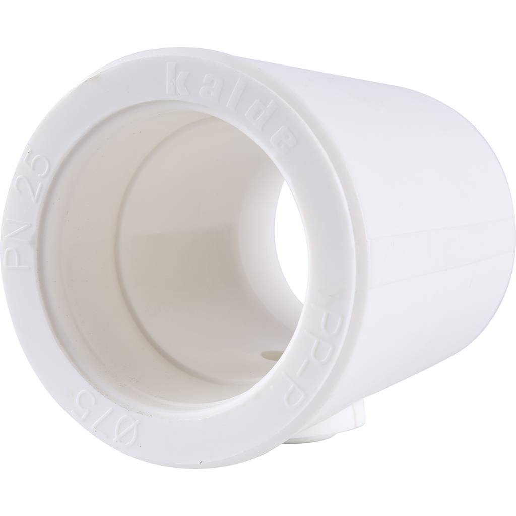 Тройник переходной Kalde 75х20х75 для полипропиленовых труб под сварку (цвет белый), 3212-tio-752075
