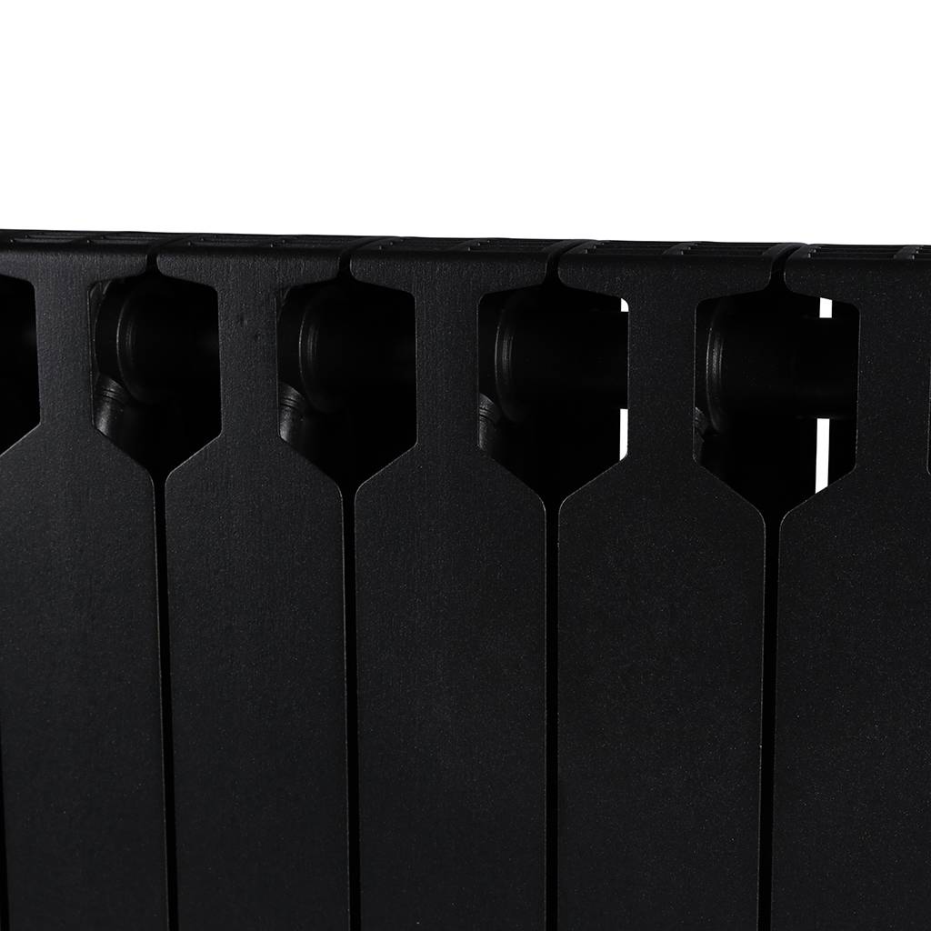 Радиатор биметаллический RIFAR SUPReMO VENTIL 500 SVR 12 секции нижнее правое подключение (Цвет АНТРАЦИТ), 4RS50.VR-12-AN