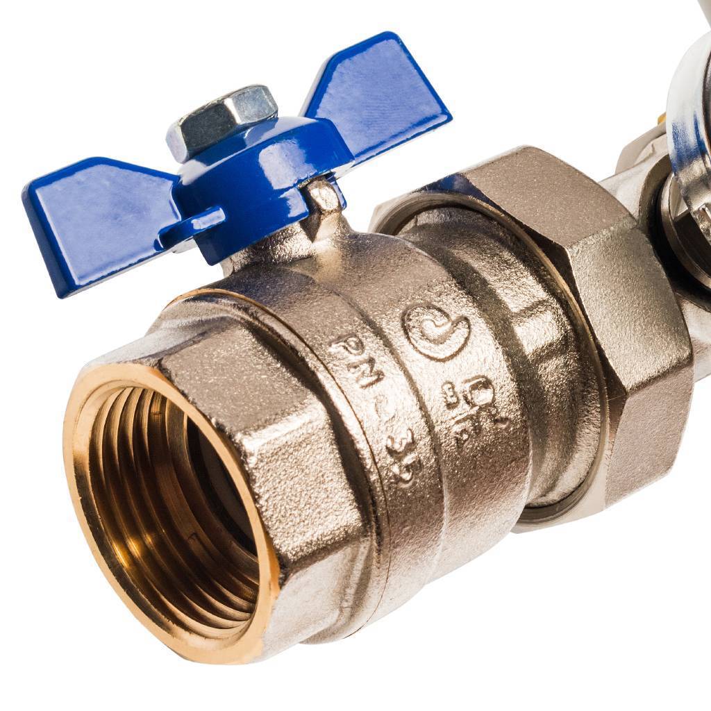 Распределительный коллектор из латуни с расходомерами STOUT 12 выходов, SMB 0473 000012