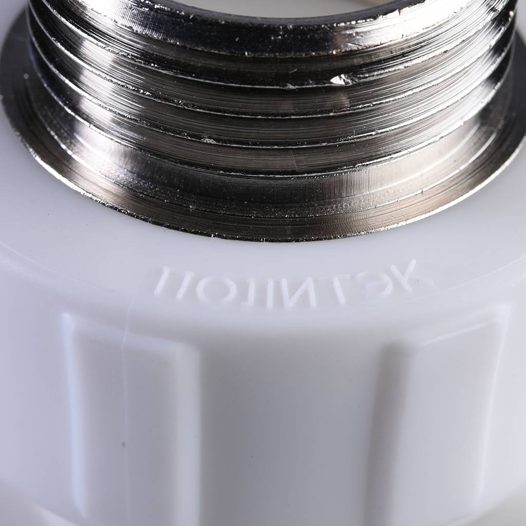 Тройник Политэк 32x1 с наружной резьбой для полипропиленовых труб под сварку (цвет белый), 9510003201