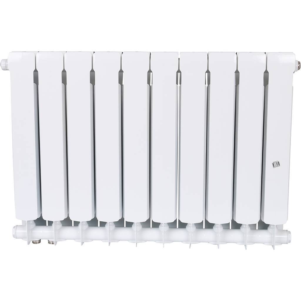 Радиатор биметаллический RIFAR BASE VENTIL 500 BVR 10 секций нижнее правое подключение (белый RAL 9016)