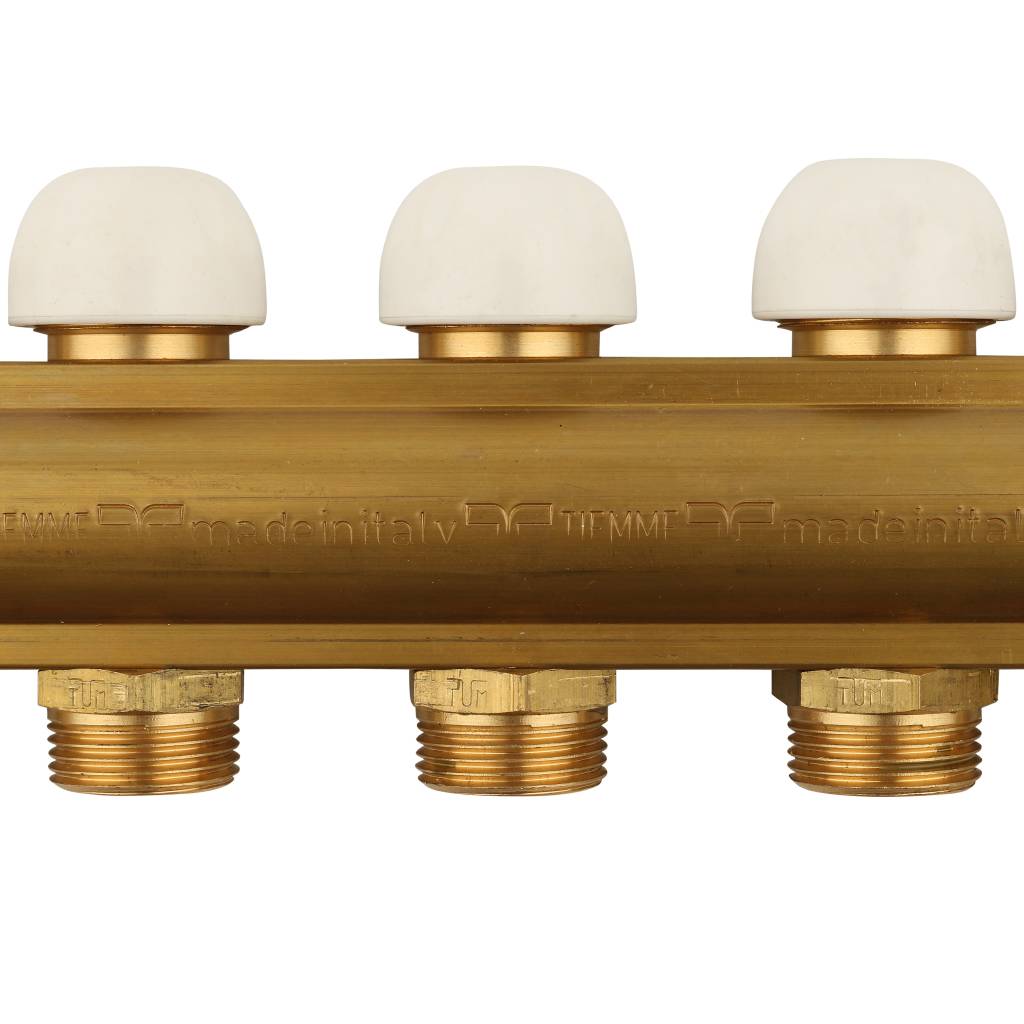 Коллектор в сборе с расходомерами на 11 выходов TIEMME 1х3/4 ЕК, 3870024(3871G060511)