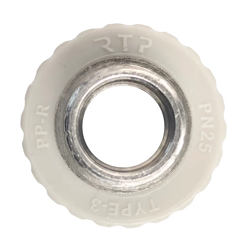 Муфта комбинированная PPR наружная резьба 25х1/2,  серый, РТП